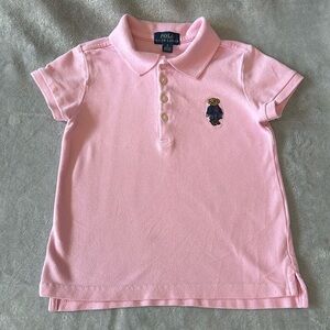 POLO - Ralph Lauren Iconic polo shirt w/ embroidered bear.  Size 6